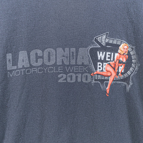 Laconia Bike Week T-Shirt Pinup Motorcycle Hot Leathers