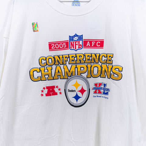 2005 Reebok NFL Pittsburgh Steelers T-Shirt Conference Champions