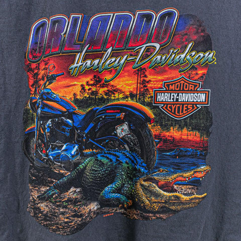 Harley Davidson Motorcycles Orlando T-Shirt Alligator Biker
