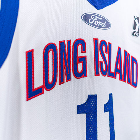 Long Island Nets NBA G League Jersey Stitched #11 Brown