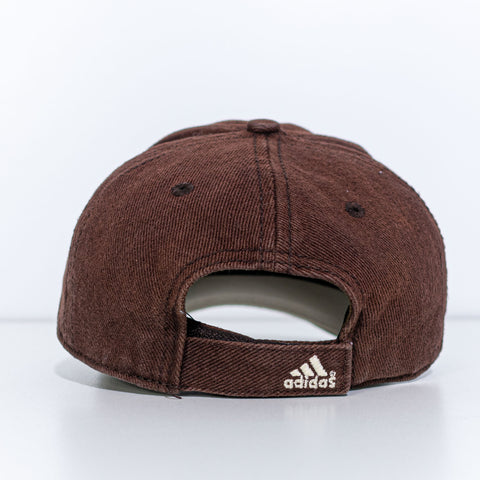 Adidas Three Stripe Brown Tonal Hat Strap Back