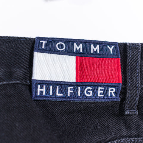 Tommy Hilfiger Carpenter Jean Shorts Flag Baggy Hip Hop Denim