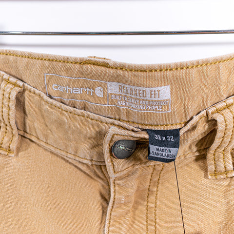 Carhartt Workwear Pants Relaxed Fit Distressed Worn In