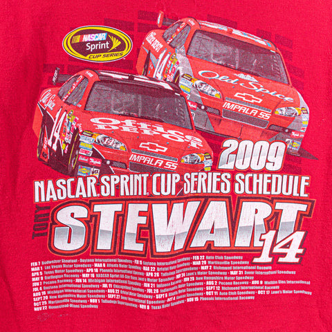 2009 Nascar Sprint Cup Racing T-Shirt Tony Stewart