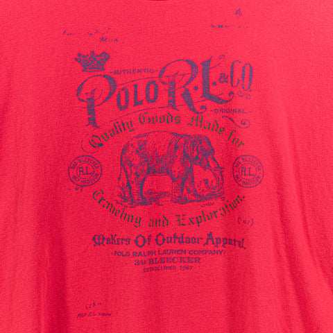 Polo Ralph Lauren Travel Exploration Expedition T-Shirt Elephant