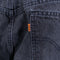 Levis 505 Orange Tab Black Denim Jeans