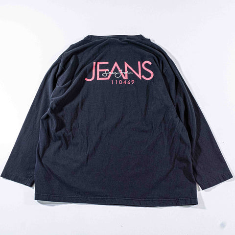 Sean John Jeans T-Shirt Long Sleeve Spell Out Hip Hop