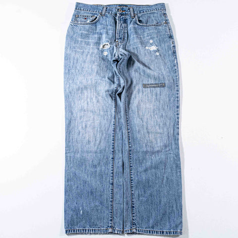 Tommy Hilfiger Jeans Flag Patch Distressed Jeans