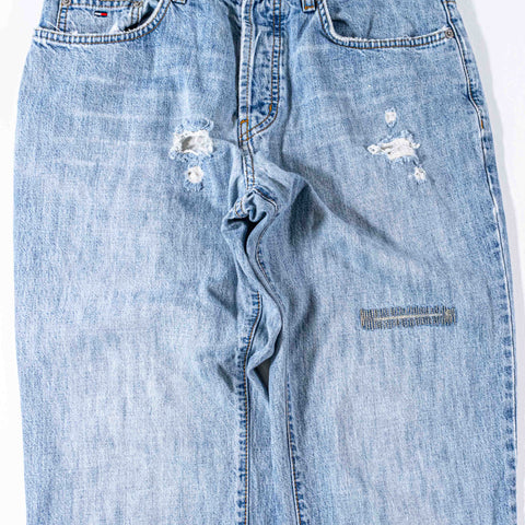 Tommy Hilfiger Jeans Flag Patch Distressed Jeans
