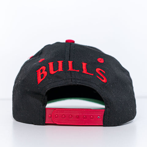 Chicago Bulls Logo Spell Out SnapBack Hat