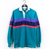 LL Bean Striped Rugby Shirt Made in USA