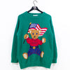The Limited Sitting Bear USA Flag Sweater