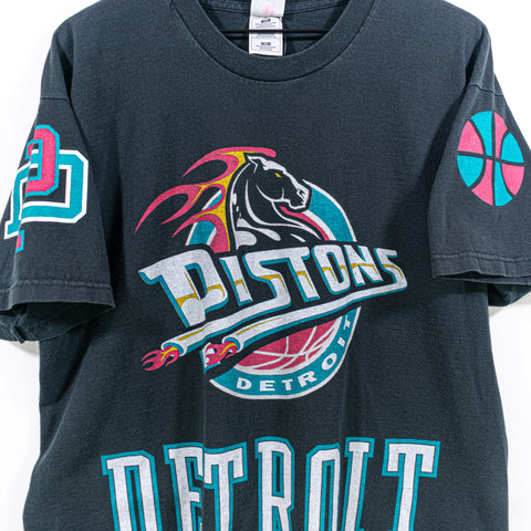Detroit Pistons AOP T-Shirt NBA Logo Basketball