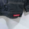 Ecko Unltd Complex Zip Sleeve Waxed Denim Jacket Hip Hop Baggy