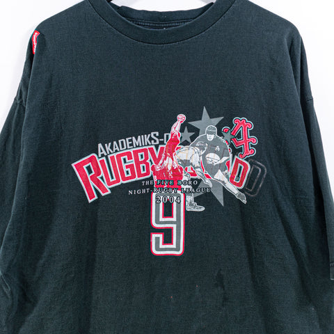 Akademiks Stadium Rugby Squad T-Shirt 2004 Hip Hop Baggy