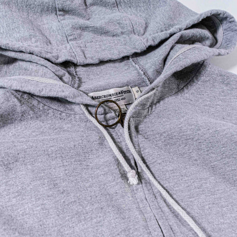 Abercrombie Fitch Zip Up Hoodie Sweatshirt Blank