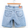 Levis 550 Relaxed Fit Jean Shorts Skater Distressed