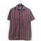 Avirex Striped Textured Short Sleeve Button Shirt Hip Hop