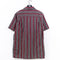 Avirex Striped Textured Short Sleeve Button Shirt Hip Hop