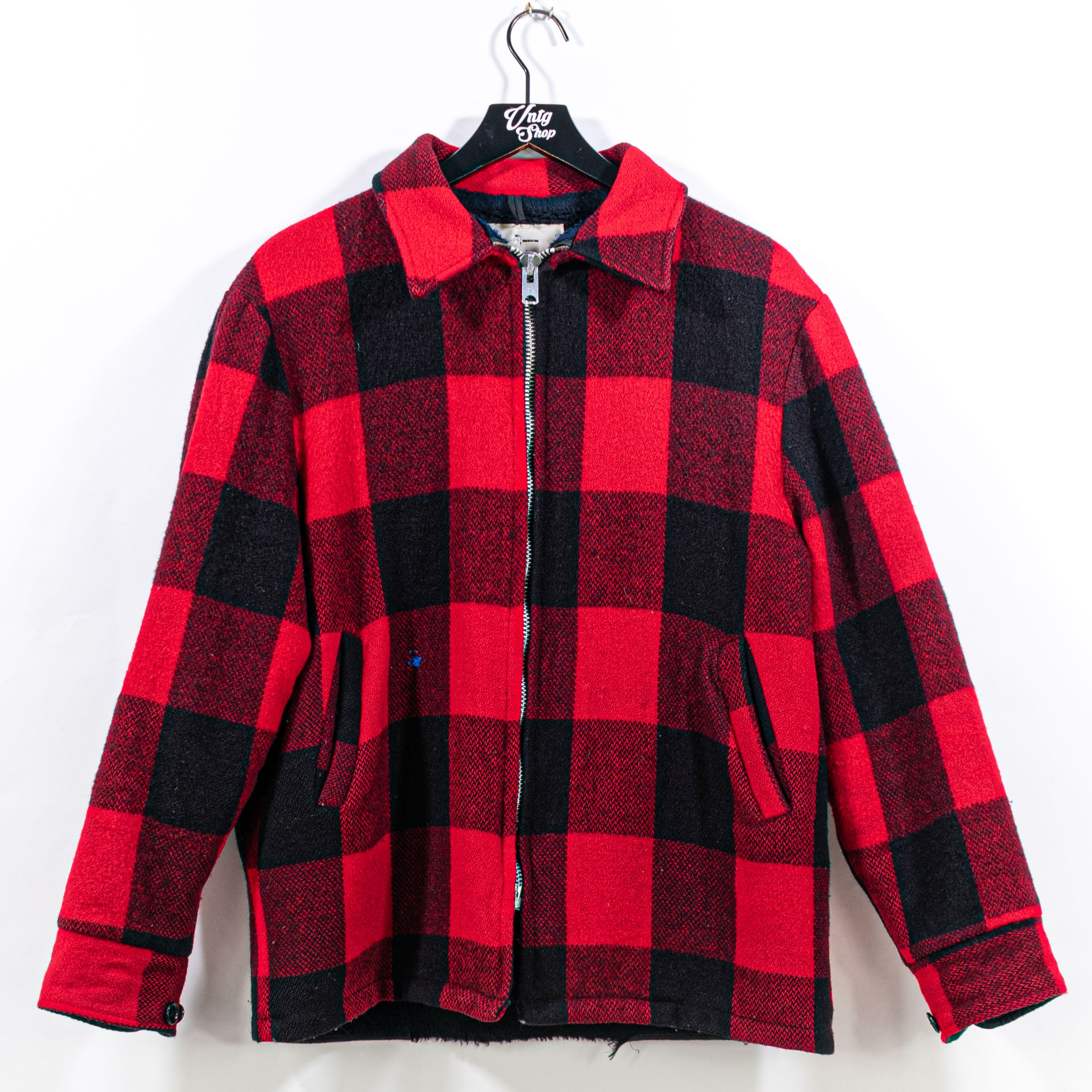 ジャケット・アウター subculture BUFFALO CHECK JACKET SIZE 2 Women's~XXL~Red & Black~Lined~Buffalo Plaid Jacket~2 Pockets~With