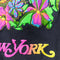New York Parrot Flowers T-Shirt Neon Art