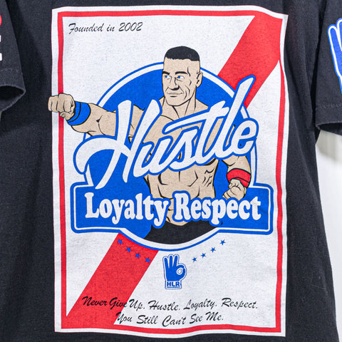 WWE John Cena Never Give Up T-Shirt Hustle Loyalty Respect