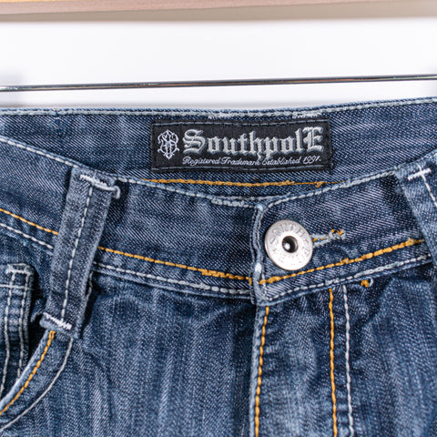 SouthPole Jeans Embroidered Hip Hop