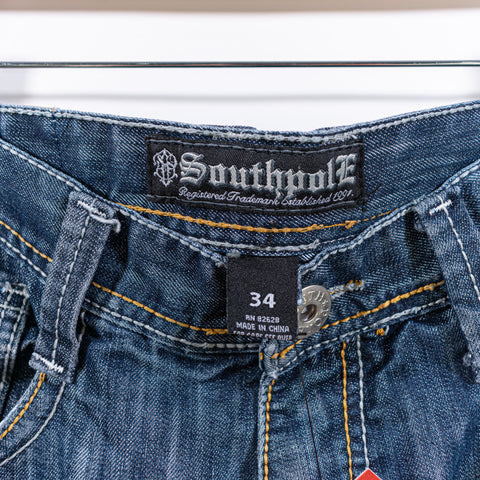 SouthPole Jeans Embroidered Hip Hop