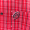 Pelle Pelle Marc Buchanan Plaid Button Shirt Embroidered Hip Hop