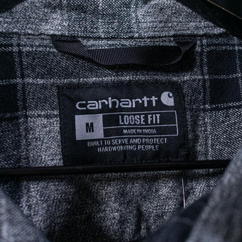 Carhartt Flannel Button Shirt Logo Loose Fit