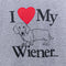 I Love My Wiener Dog T-Shirt Joke Funny Humor