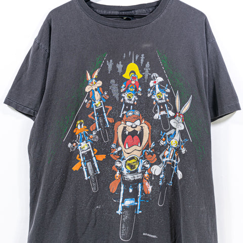 Warner Bros Looney Tunes Motorcycle T-Shirt Changes 1993 Biker