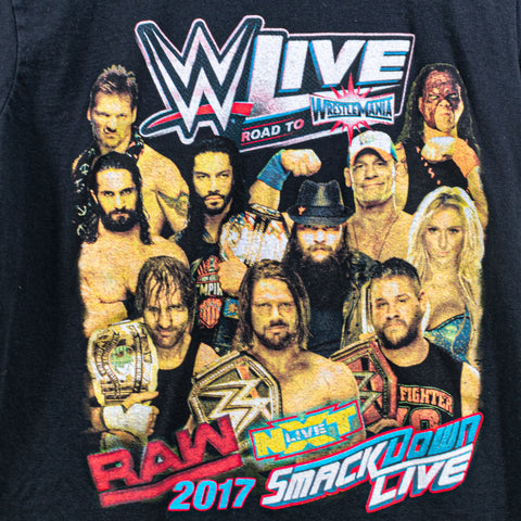 2017 WWE Road to Wrestlemania T-Shirt Raw Smackdown