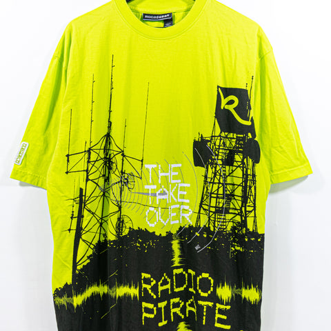 Rocawear T-Shirt The Takeover Radio Pirate Hip Hop Baggy