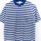 Striped Pocket T-Shirt Surf Skate Grunge