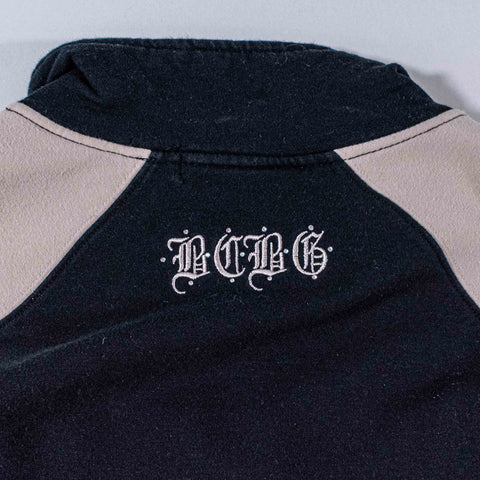 BCBG Max Azria Rhinestone Zip Track Jacket Mall Cyber Goth
