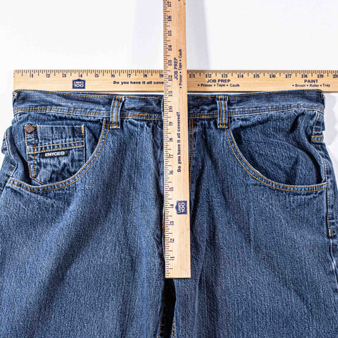 ENYCE Hip Hop Baggy Jeans Embroidered Skater Wide Leg