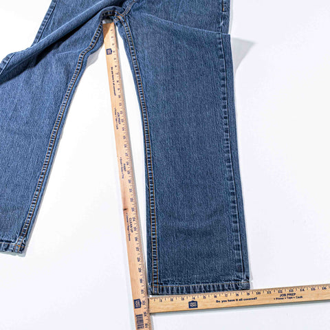 ENYCE Hip Hop Baggy Jeans Embroidered Skater Wide Leg