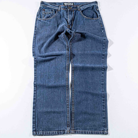 ENYCE Hip Hop Baggy Jeans Embroidered Skater Wide Leg