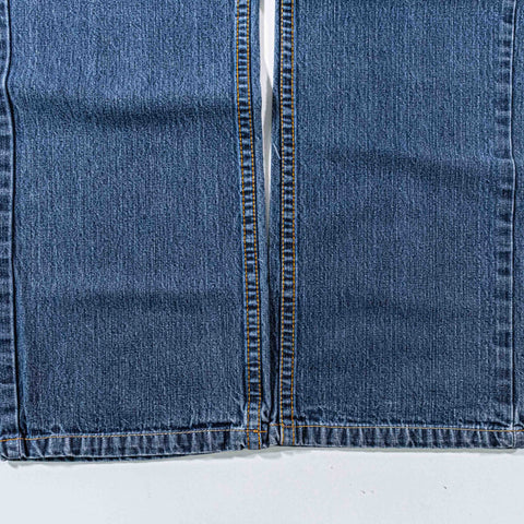 ENYCE Hip Hop Baggy Jeans Embroidered Skater Wide Leg