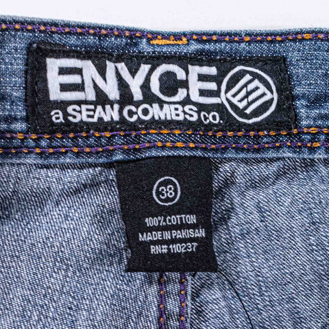 ENYCE Hip Hop Baggy Jeans Embroidered Skater Wide Leg