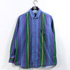 Nautica Multicolor Striped Button Down Shirt Hip Hop