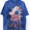 The Mountain New York Skyline T-Shirt Statue of Liberty American Flag