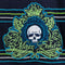 Marc Ecko Skull Striped Polo Shirt Cyber Mall Goth