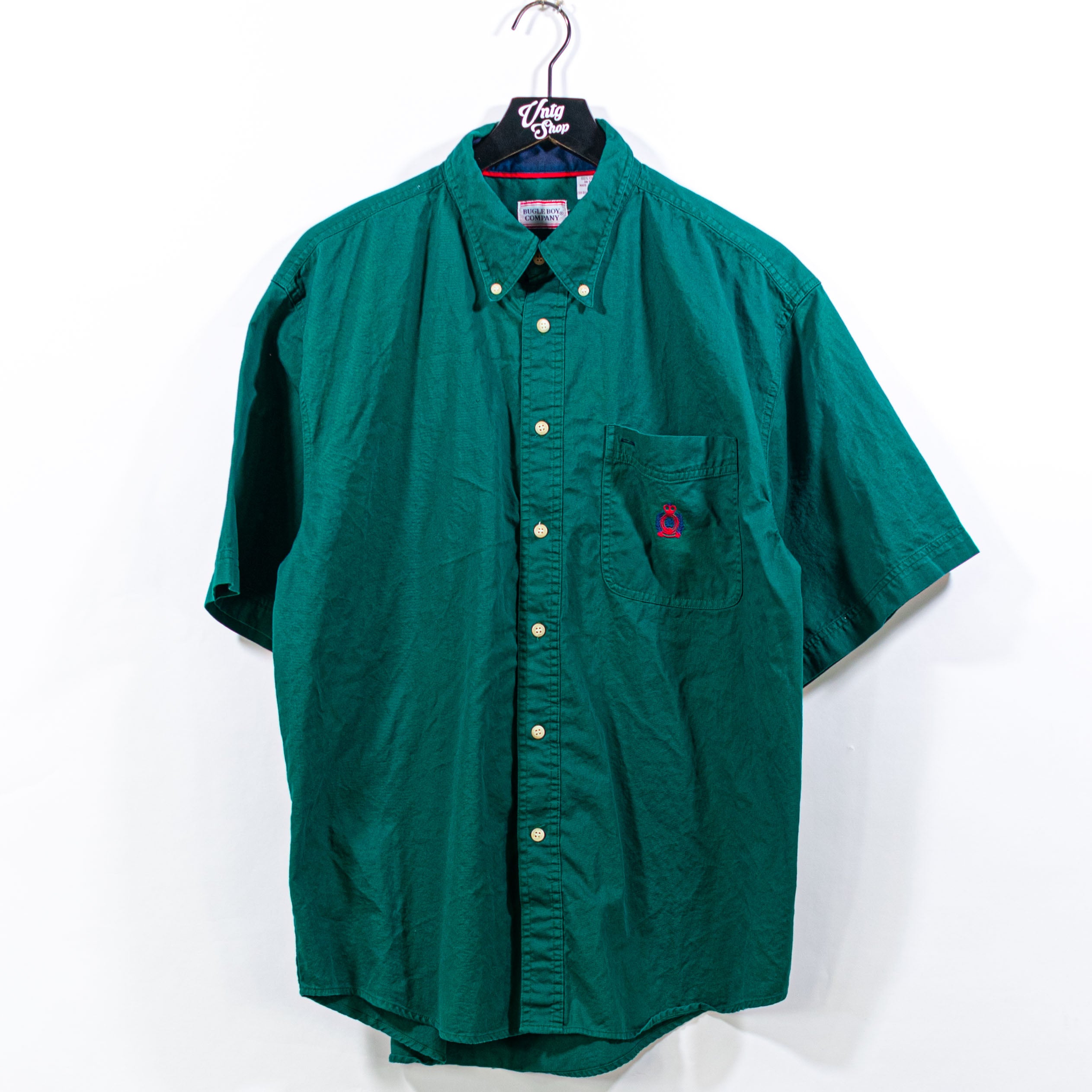 トップス BUGLE BOY shirts vintage Bugle Boy T Shirt L/XL 80s Black Neon oversized 100