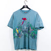 Habitat Rainforest Cafe Nature T-Shirt Embroidered Parrot Chicago