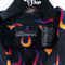 No Boundaries Flames AOP Short Sleeve Button Camp Shirt