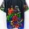 2002 Marvel Comics Short Sleeve Button Shirt Spiderman Wolverine Silver Surfer Hulk