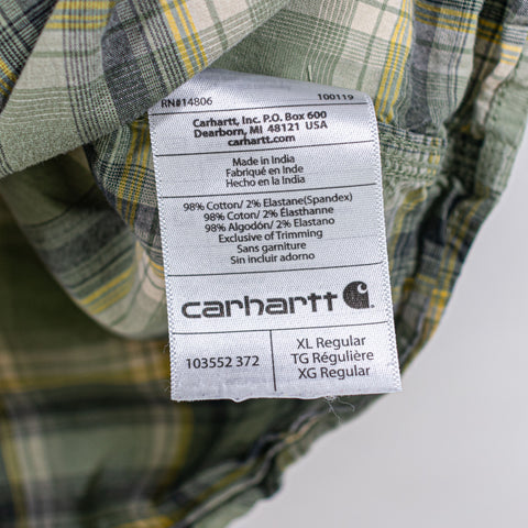 Carhartt Logo Short Sleeve Pearl Snap Shirt Western