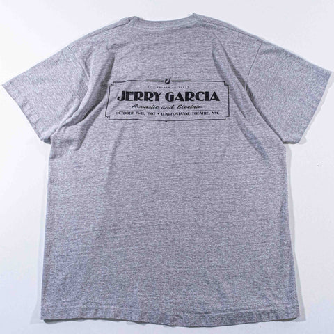1987 Jerry Garcia T-Shirt Bill Graham Presents Lunt Fontanne Theatre NYC